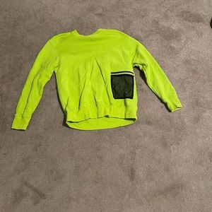 Neon Green sweater with pocket